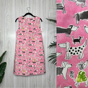 NWT Love, Lilly Catalina Dress Eccentric Dog Print size 10 NEW